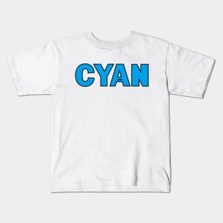 Cyan Kids T-Shirt